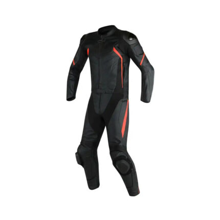 Leather Motorbike Race Suit Black MotoGP Motorcycle Riding Suit